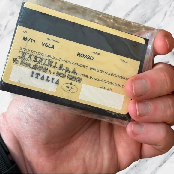 PRADA Necessaire Tessuto Vela Nylon Cosmetic Pouch Set in Rosso Red NWT COA - Picture 8 of 12